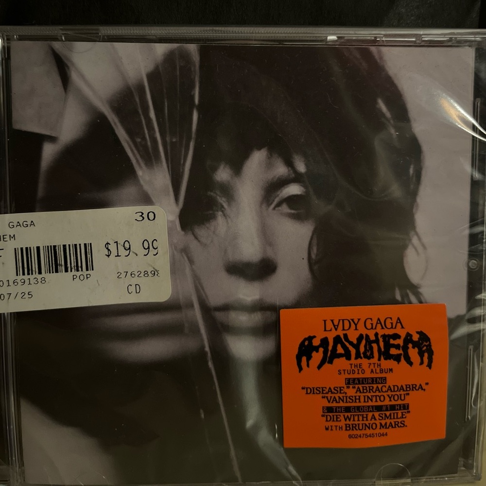 Mayhem by Lady Gaga Album CD 💿 (UNOPENED) Exclusive Sticker on front